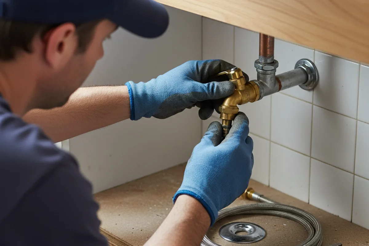 Shutoff valve and fitting work during Faucet and Fixture Repair in Moncks Corner